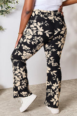 Pantalon évasé taille haute à imprimé floral Heimish