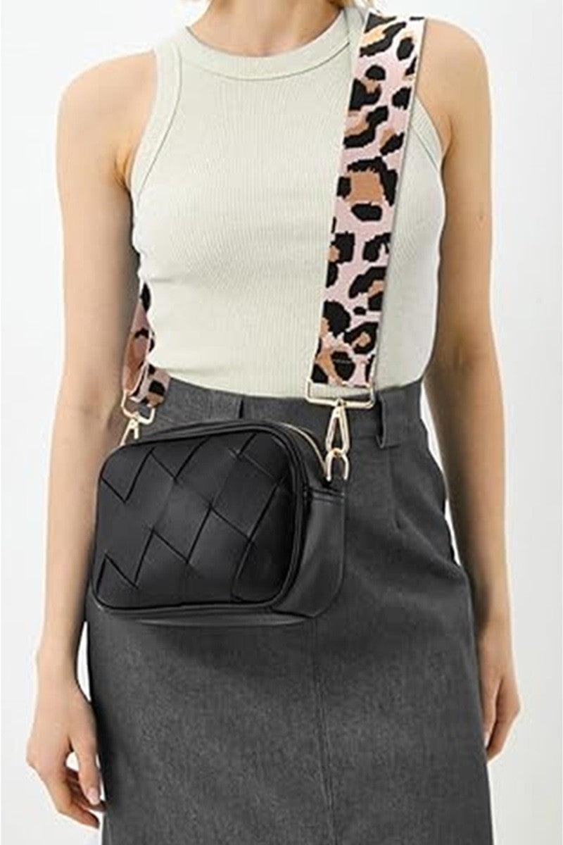 Sac à bandoulière tissé Zenana Cassette