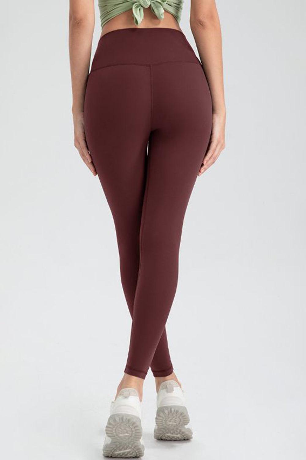 Legging slim fit actif à taille large