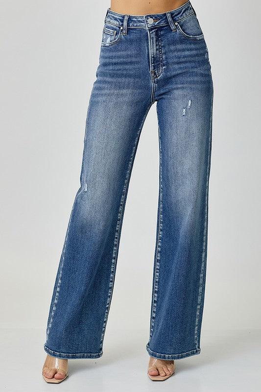 Jean taille haute avec poches RISEN