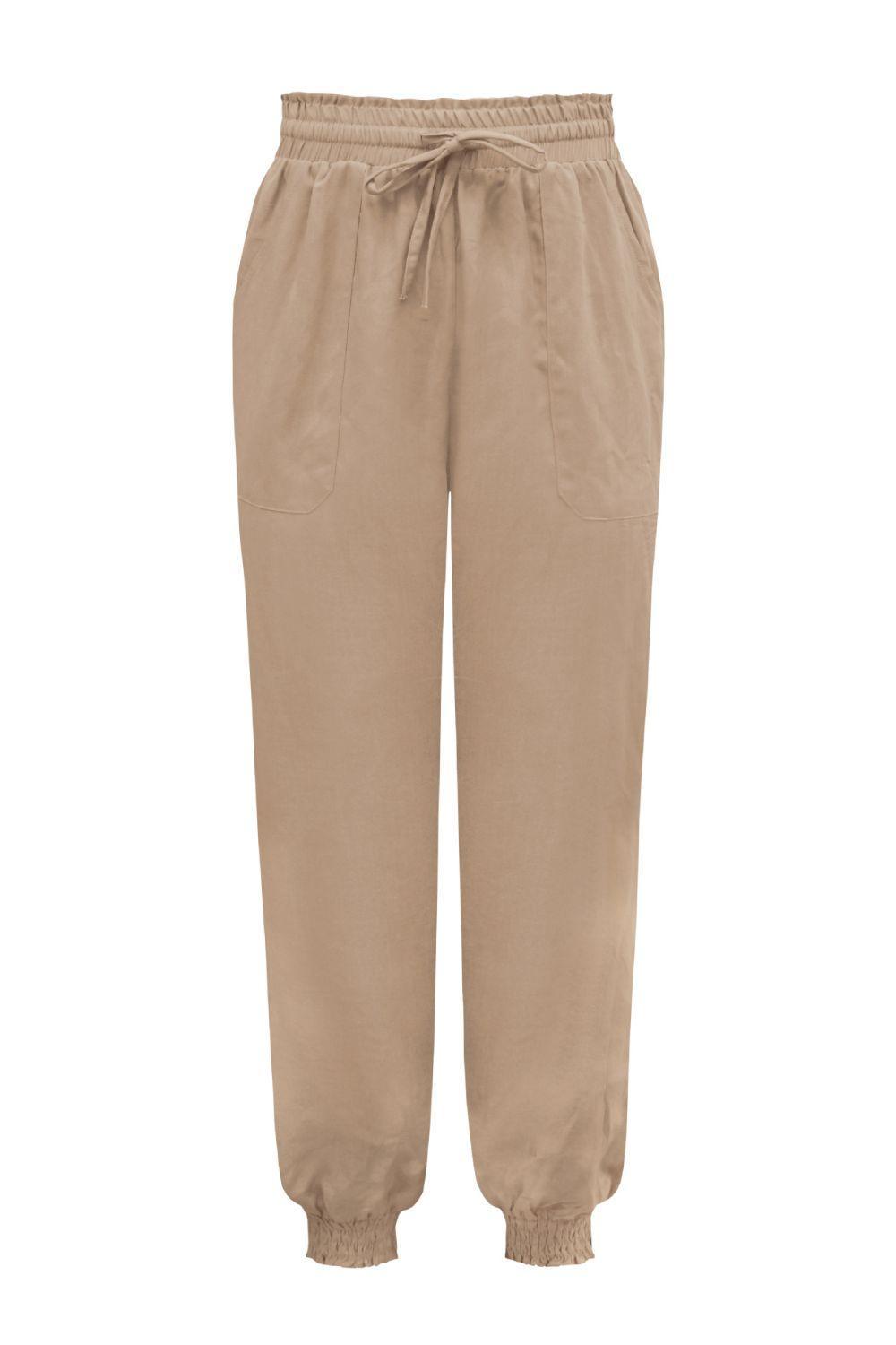 Pantalon de jogging long noué avec poches
