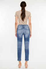 Jean mom taille haute Kancan effet vieilli