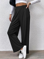 Pantalon droit taille haute