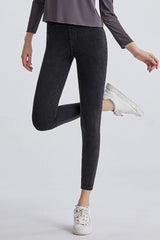 Jean court taille haute