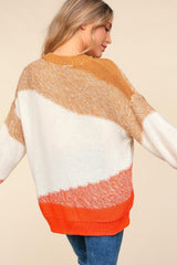 Pull à manches longues à blocs de couleurs Haptics 