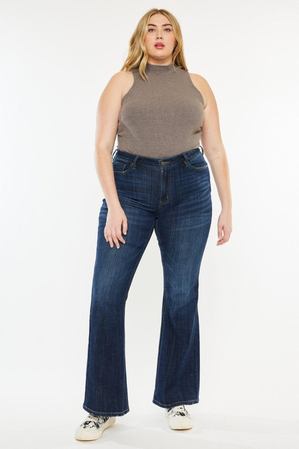 Jean évasé taille mi-haute Kancan