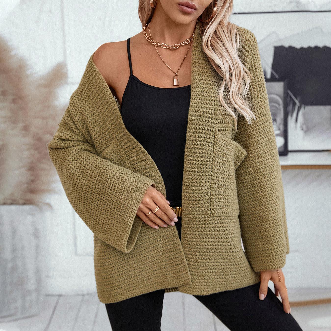 Cardigan ouvert à manches longues