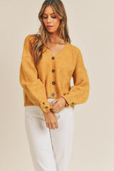 Cardigan boutonné à manches longues MABLE
