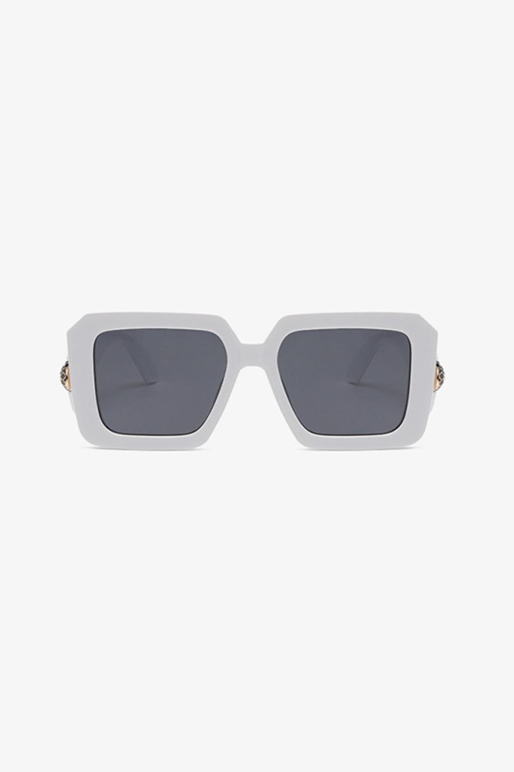 Lunettes de soleil carrées à monture en polycarbonate