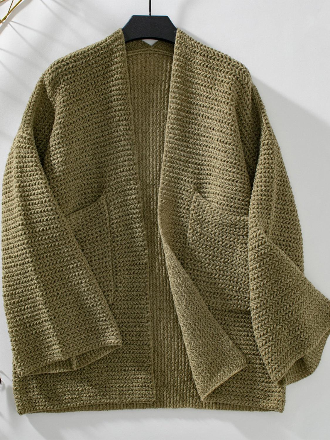 Cardigan ouvert à manches longues