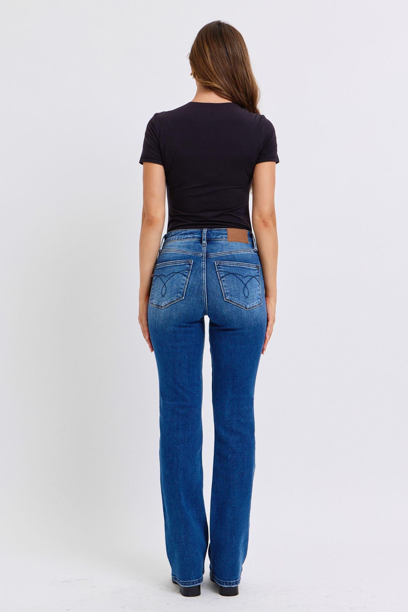 Jean bootcut taille mi-haute Judy Blue Full Size Run avec doublure thermique 