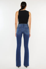 Jean slim taille haute bootcut Kancan