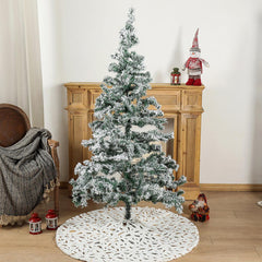 Jupe de sapin de Noël en plumes