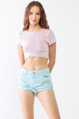 Short en jean déchiré et vieilli Tasha Apparel