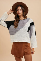 Pull à épaules tombantes et blocs de couleurs Annie Wear