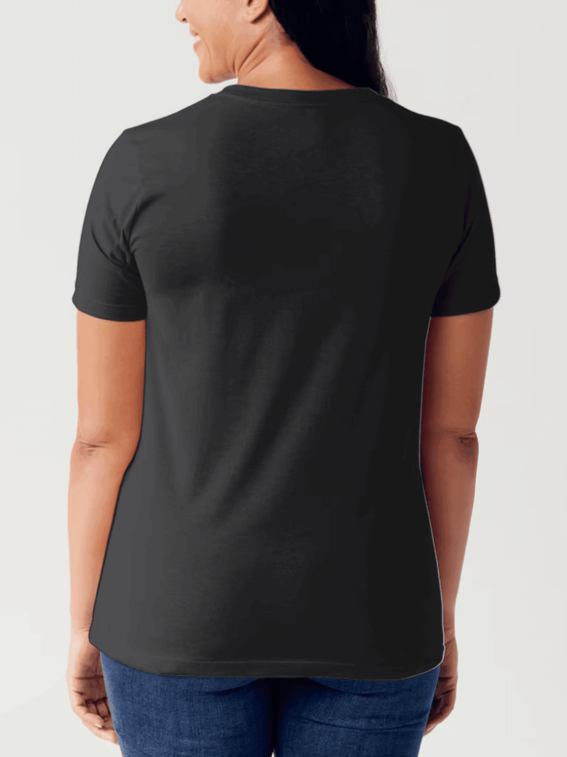 T-shirt tubulaire à manches courtes et col rond avec motif fantôme en taille réelle Simply Love