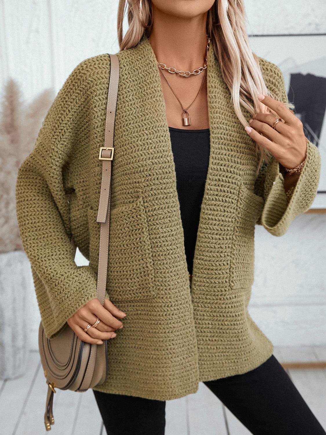Cardigan ouvert à manches longues