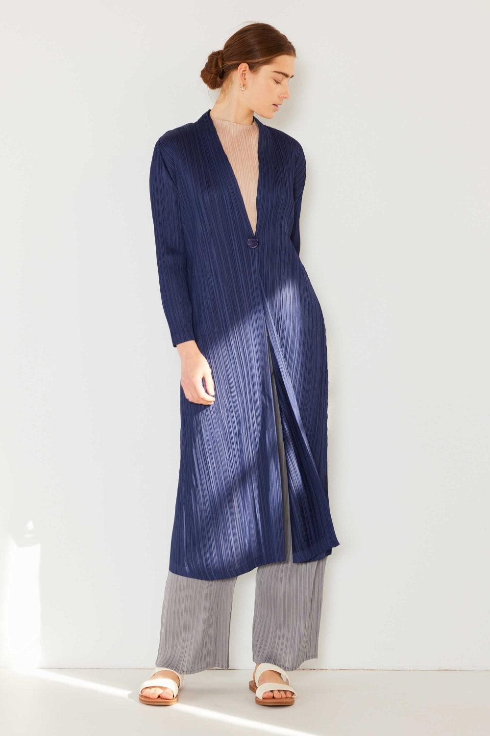 Cardigan plissé à manches longues Marina West Swim