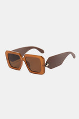 Lunettes de soleil carrées à monture en polycarbonate