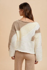 Pull à épaules tombantes et blocs de couleurs Annie Wear