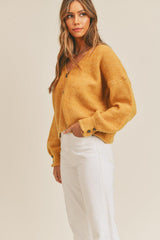Cardigan boutonné à manches longues MABLE