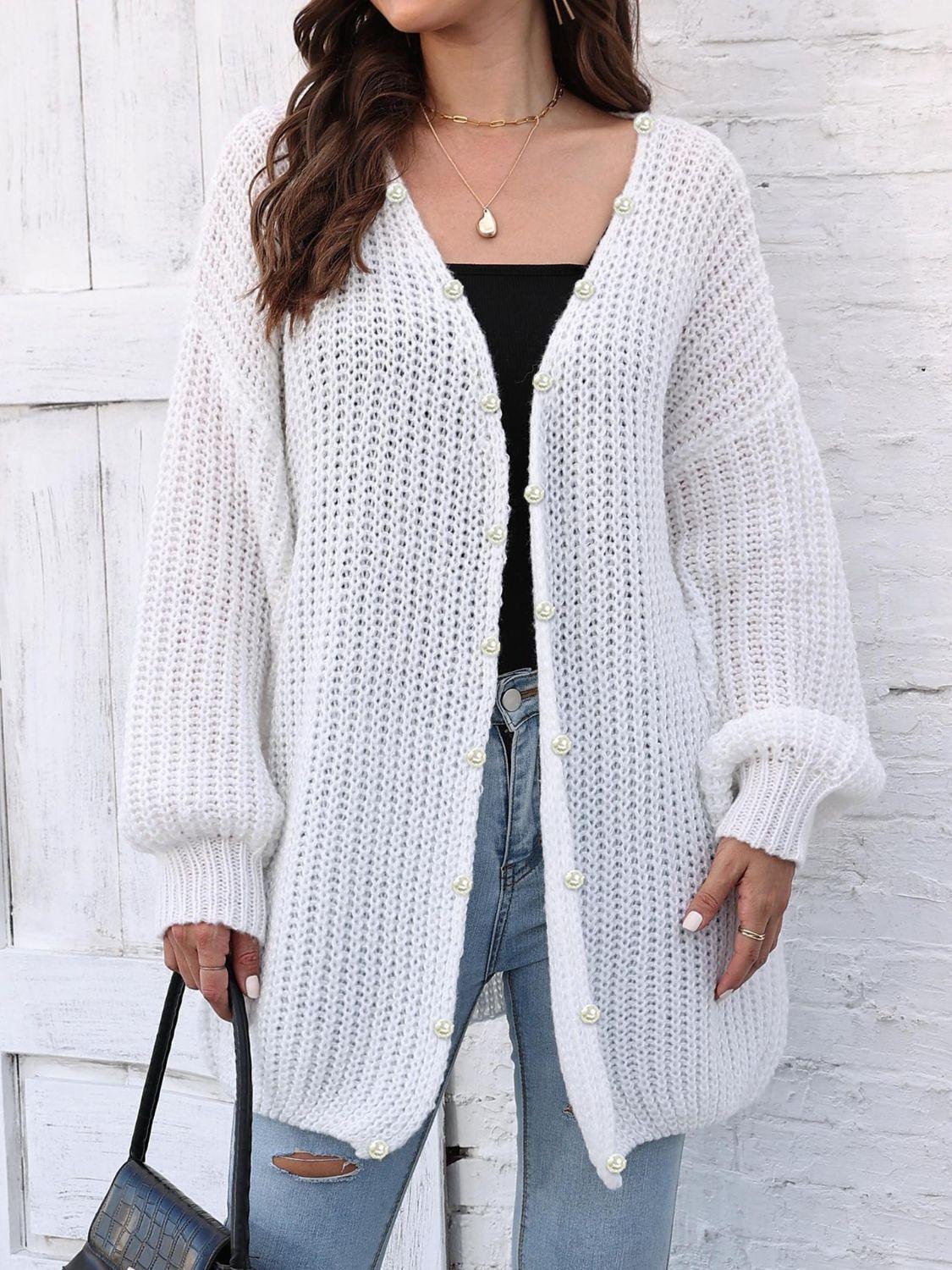Cardigan ouvert à manches longues