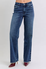 Jean taille mi-haute Judy Blue à ourlet brut 