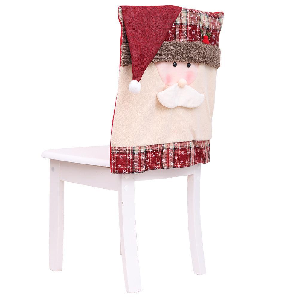 Housse de chaise avec bordure à pompons