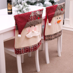 Housse de chaise avec bordure à pompons