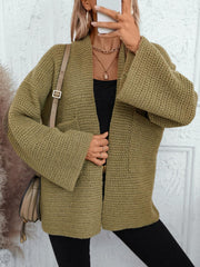 Cardigan ouvert à manches longues