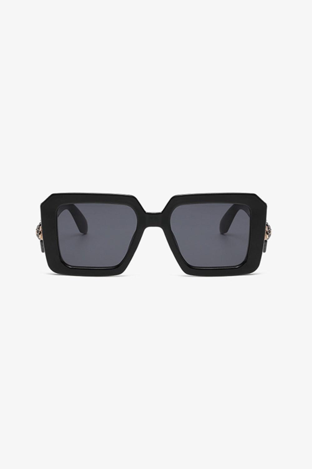 Lunettes de soleil carrées à monture en polycarbonate