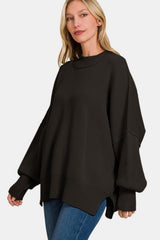 Pull surdimensionné Zenana à assise latérale