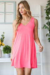 Robe courte Heimish à col en V et poches