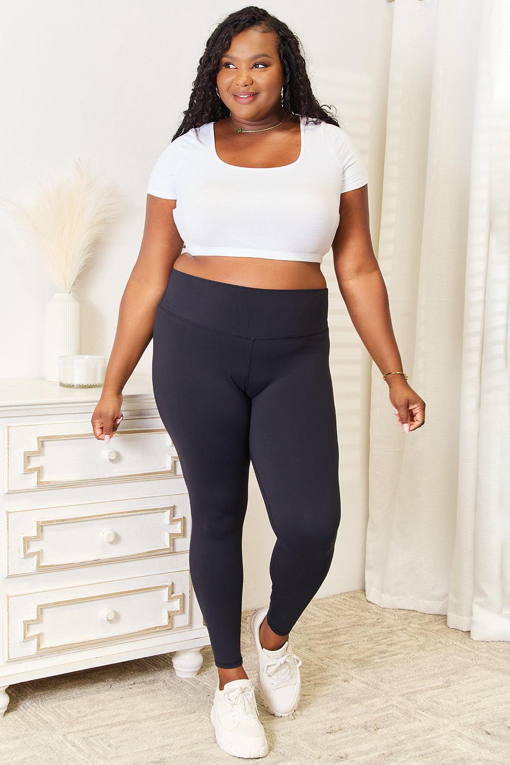 Legging de sport à taille large Double Take