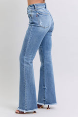 Jean bootcut taille haute à ourlet brut Judy Blue 