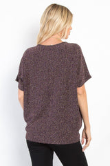 Haut en tricot cintré avec élastique central en lurex de taille standard Be Stage