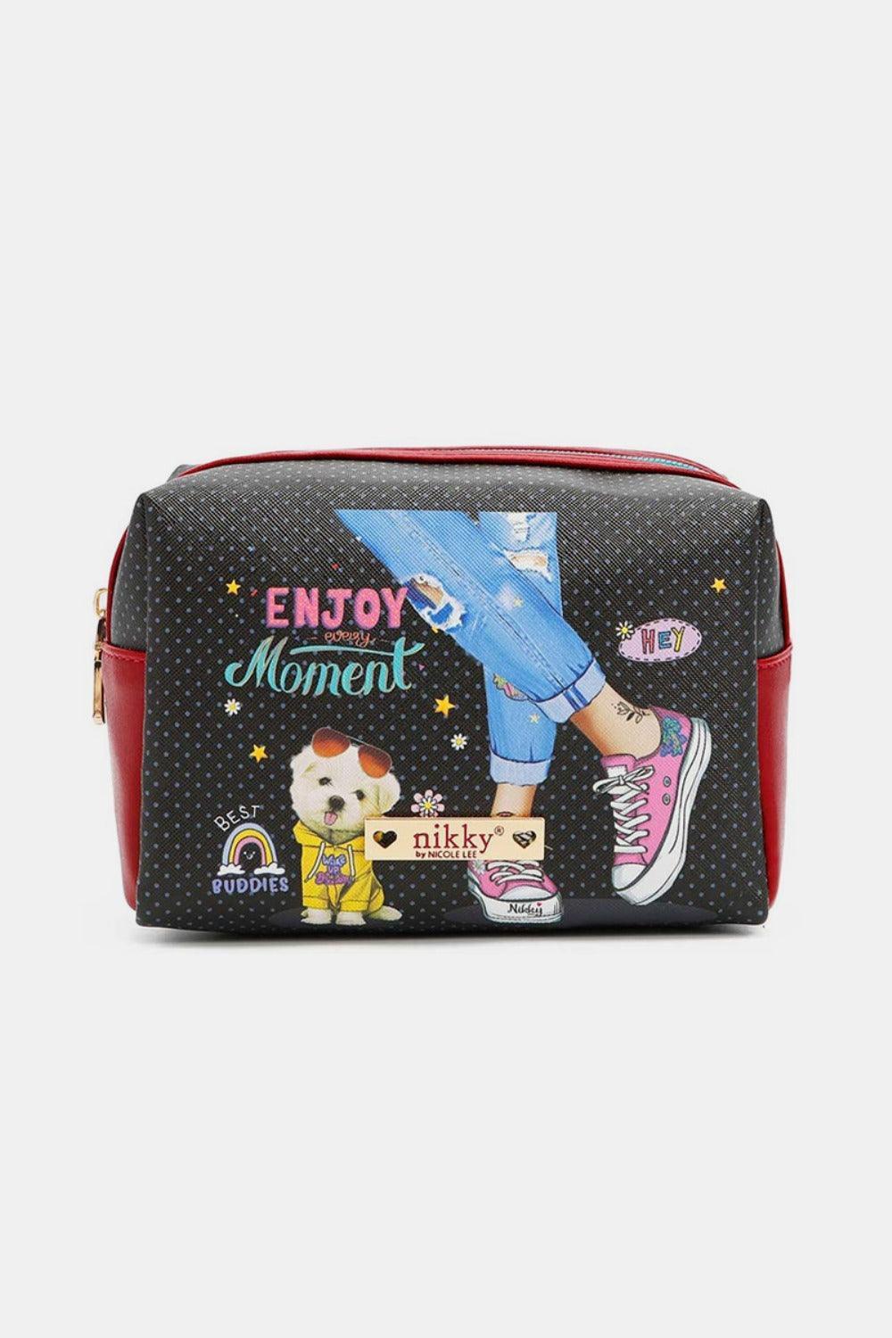 Pochette à cosmétiques extra large imprimée Nicole Lee USA