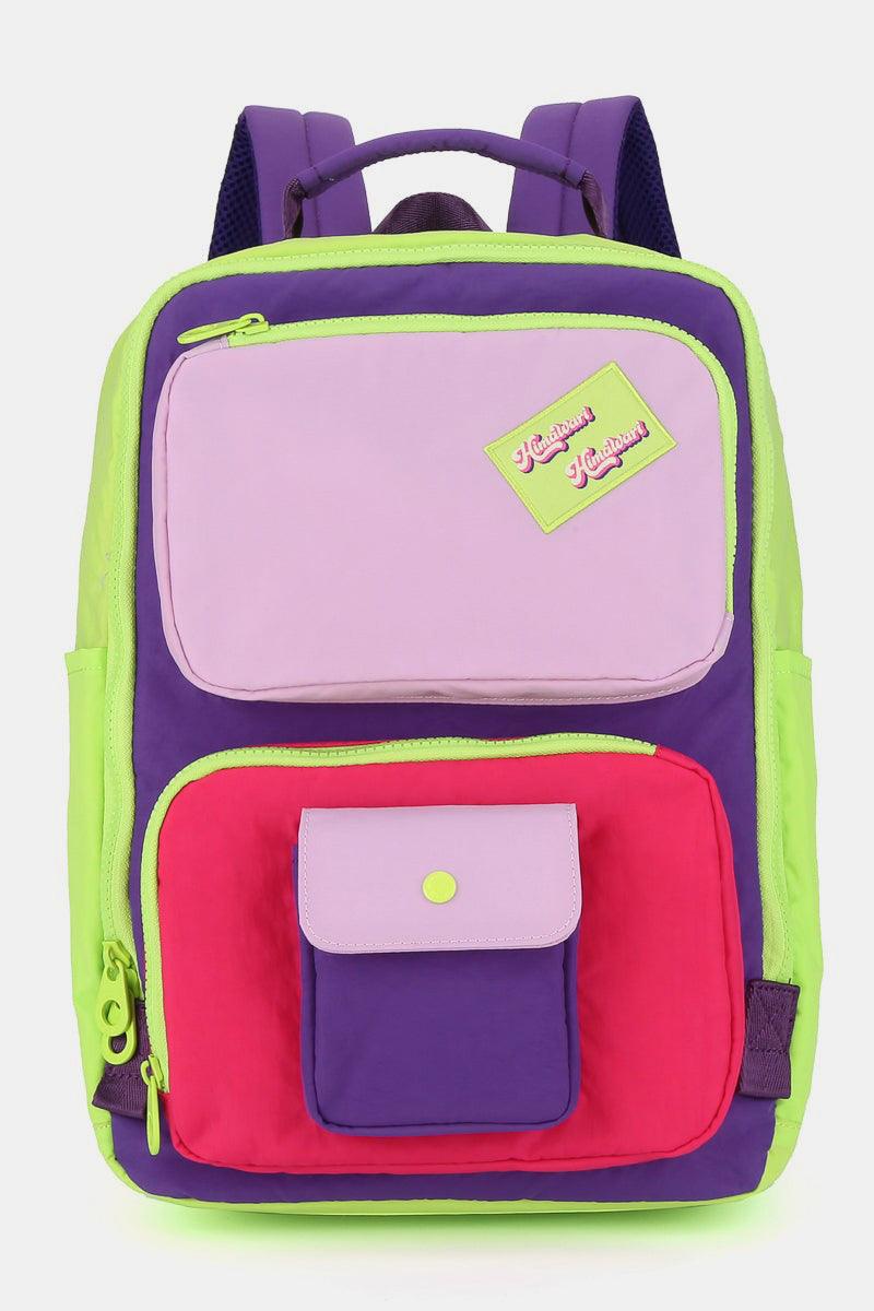 Sac à dos en nylon contrasté Himawari avec poignées