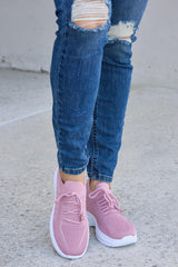 Chaussures de sport à lacets et bout rond en maille respirante Forever Link