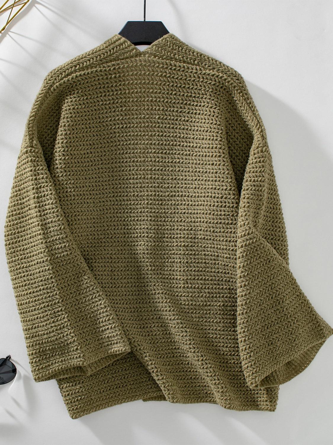Cardigan ouvert à manches longues