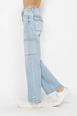 Jean cargo droit taille haute Judy Blue