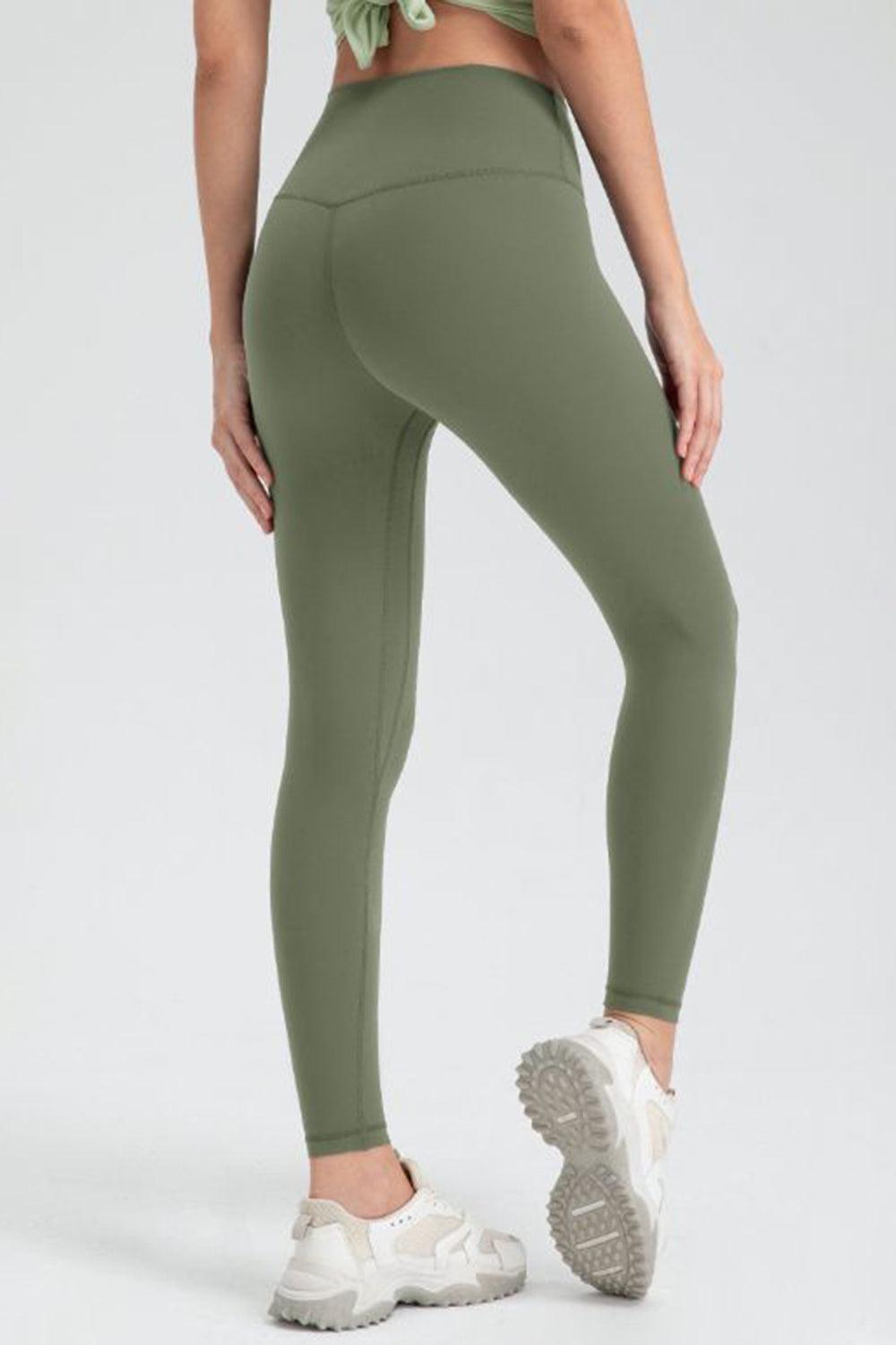 Legging slim fit actif à taille large