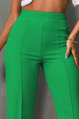 Pantalon droit taille haute
