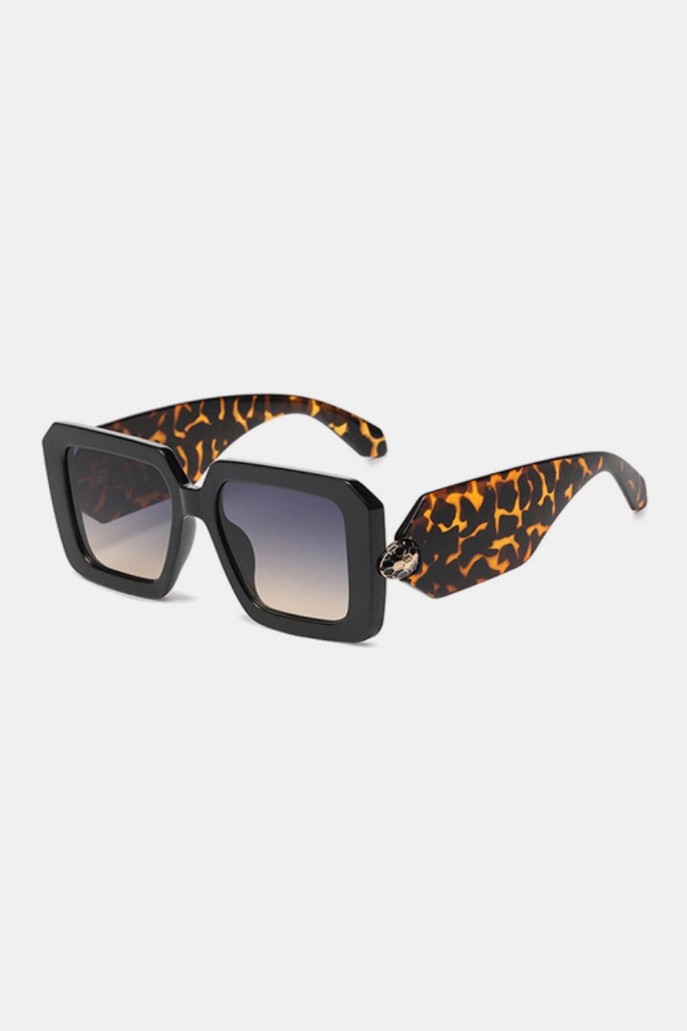 Lunettes de soleil carrées à monture en polycarbonate
