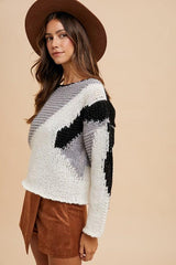 Pull à épaules tombantes et blocs de couleurs Annie Wear