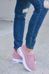 Chaussures de sport à lacets et bout rond en maille respirante Forever Link
