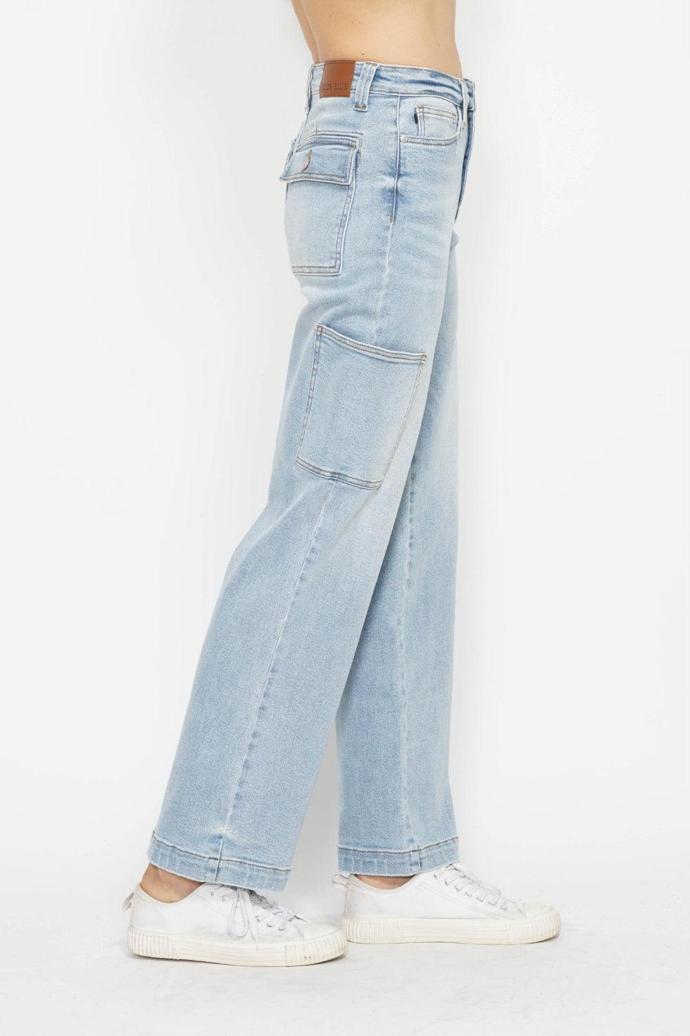 Jean cargo droit taille haute Judy Blue
